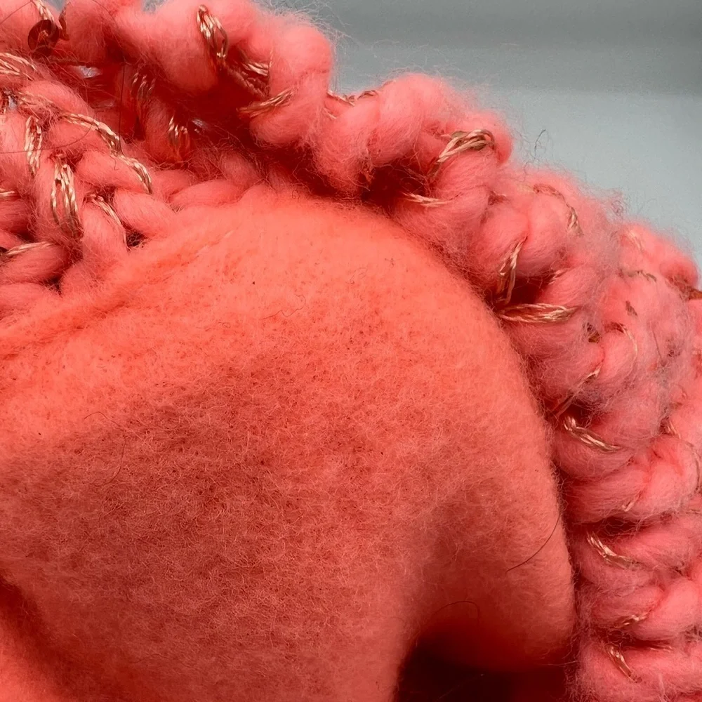 Girls hat size 8+, beautiful coral color, new like condition